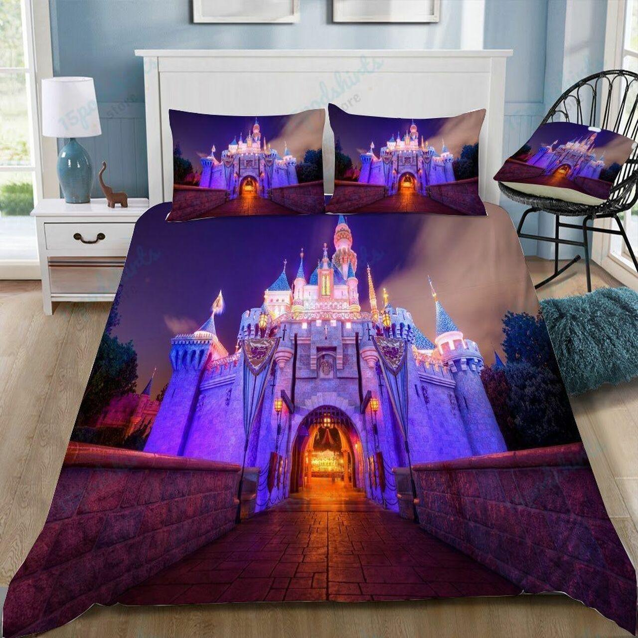 Disney Castle 334 Beautiful Decor For Disney Fan Bedding Set Duvet Cover Meaningful Gift For Love