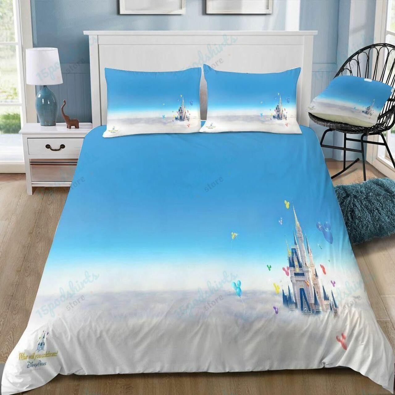 Disney Castle 264 Beautiful Decor For Disney Fan Bedding Set Duvet Cover Meaningful Gift For Love