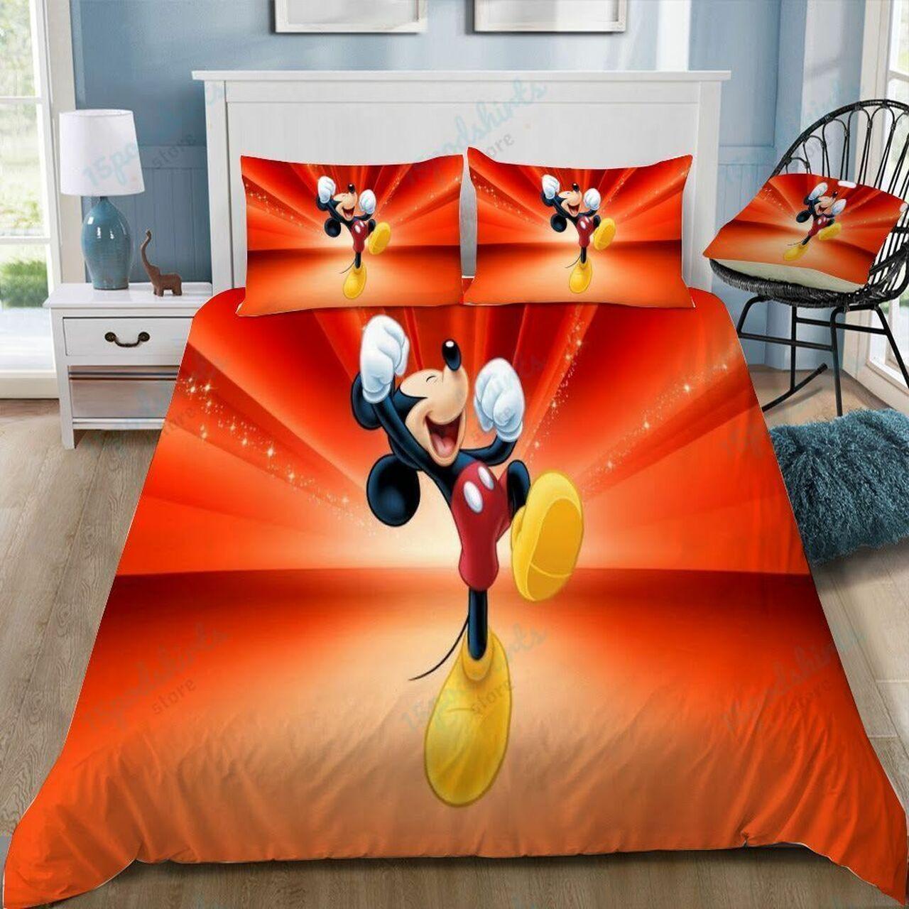 Disney Mickey 10 Beautiful Decor For Disney Fan Bedding Set Duvet Cover Meaningful Gift For Love