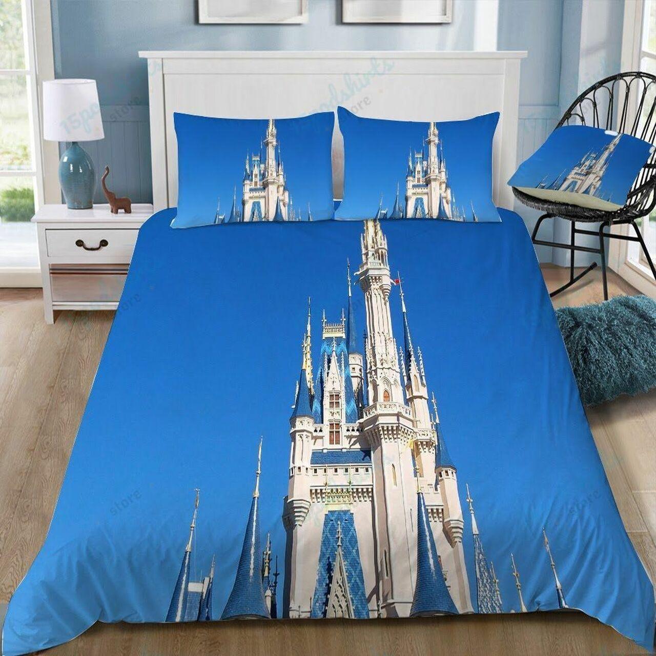 Disney Castle 54 Beautiful Decor For Disney Fan Bedding Set Duvet Cover Meaningful Gift For Love