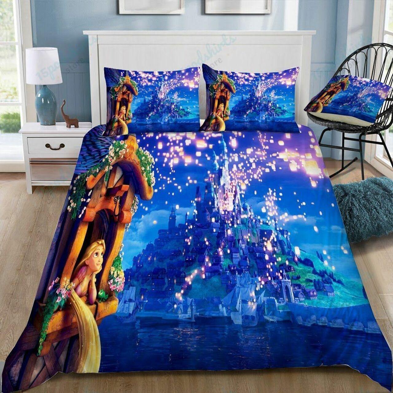 Disney Castle 107 Beautiful Decor For Disney Fan Bedding Set Duvet Cover Meaningful Gift For Love