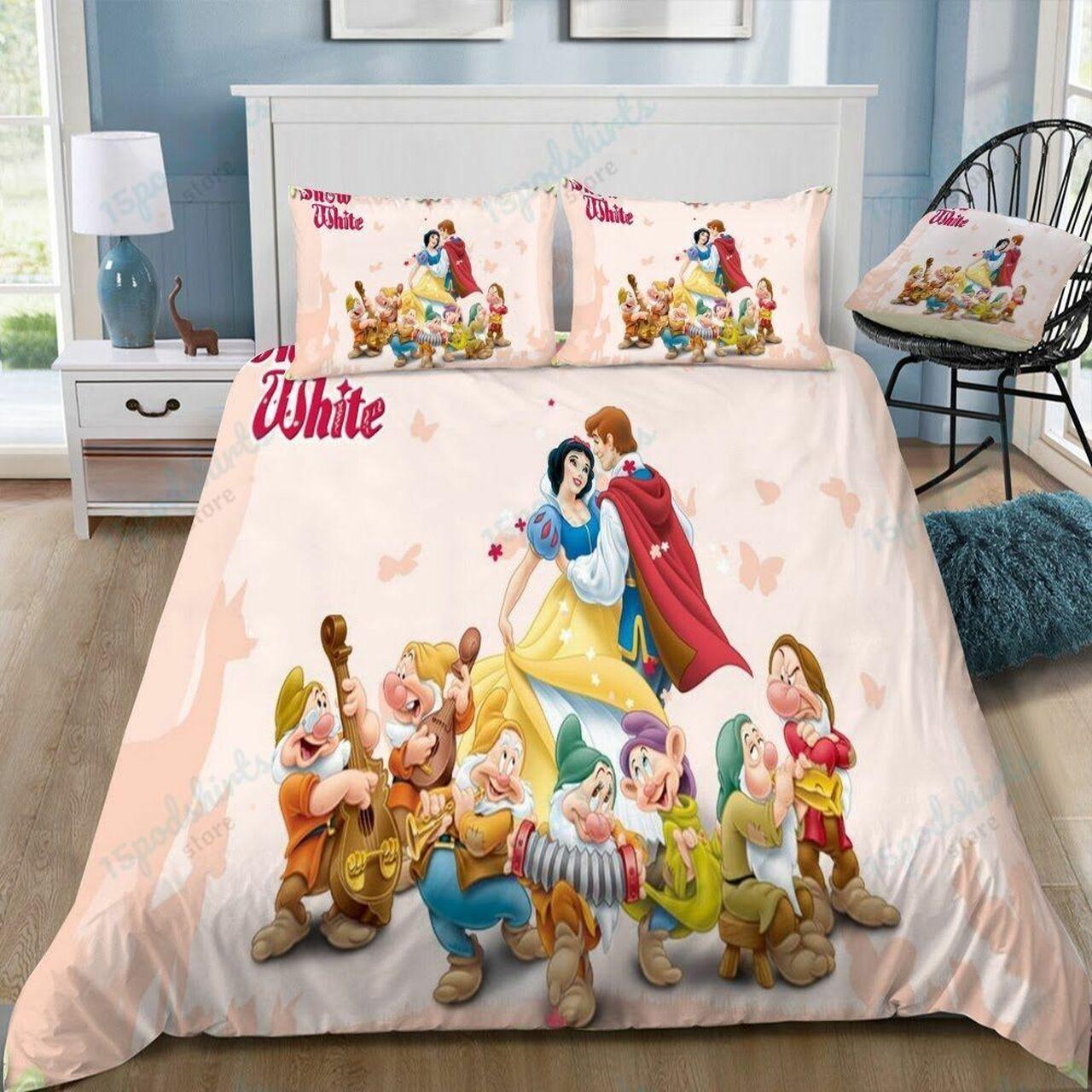 Disneynow White 24 Beautiful Decor For Disney Fan Bedding Set Duvet Cover Meaningful Gift For Love