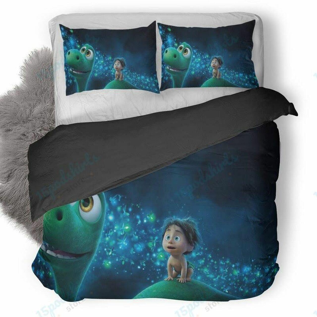 The Good Dinosaur And A Baby Beautiful Decor For Disney Fan Bedding Set Duvet Cover Meaningful Gift For Love