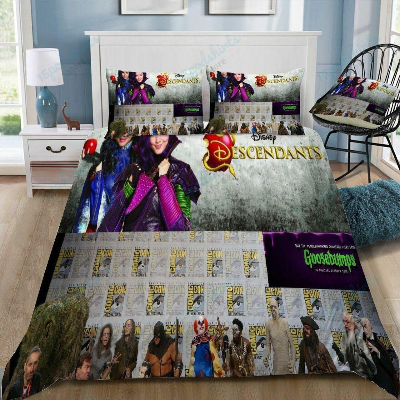 Disney Descendants 42 Beautiful Decor For Disney Fan Bedding Set Duvet Cover Meaningful Gift For Love