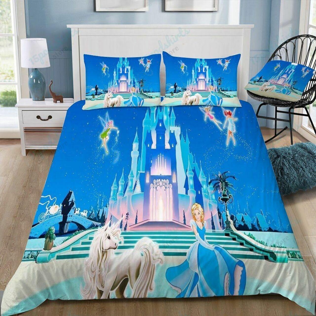 Disney Castle 171 Beautiful Decor For Disney Fan Bedding Set Duvet Cover Meaningful Gift For Love