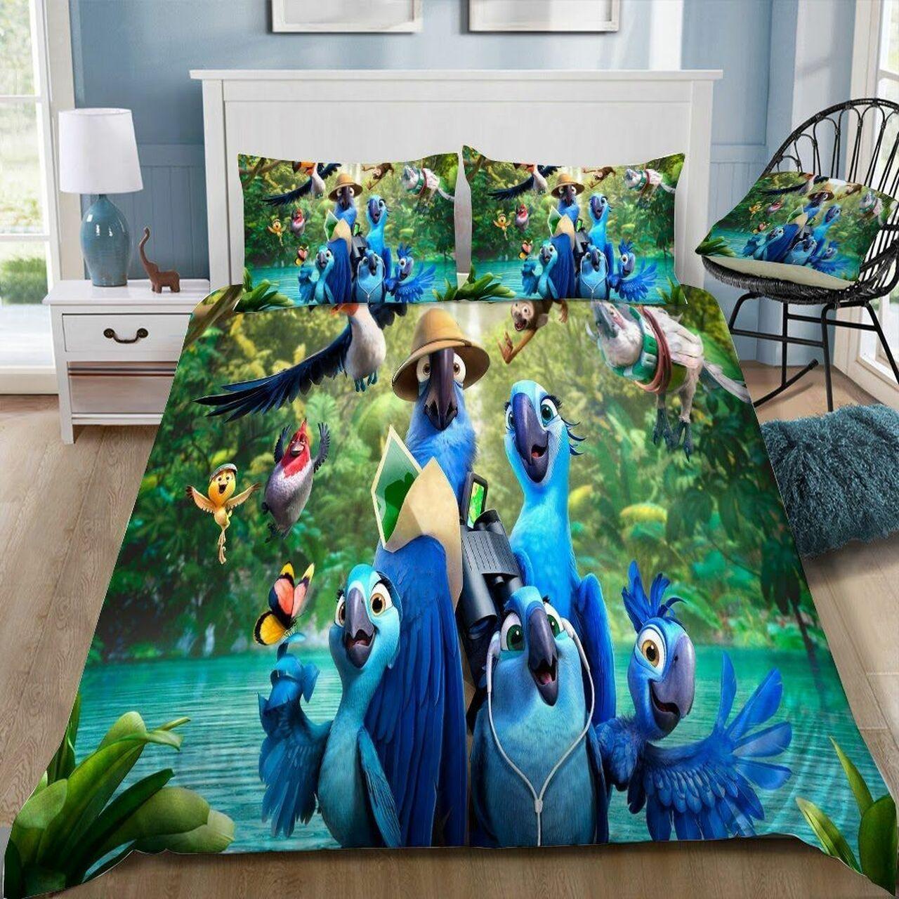 Disney Rio 1 Beautiful Decor For Disney Fan Bedding Set Duvet Cover Meaningful Gift For Love