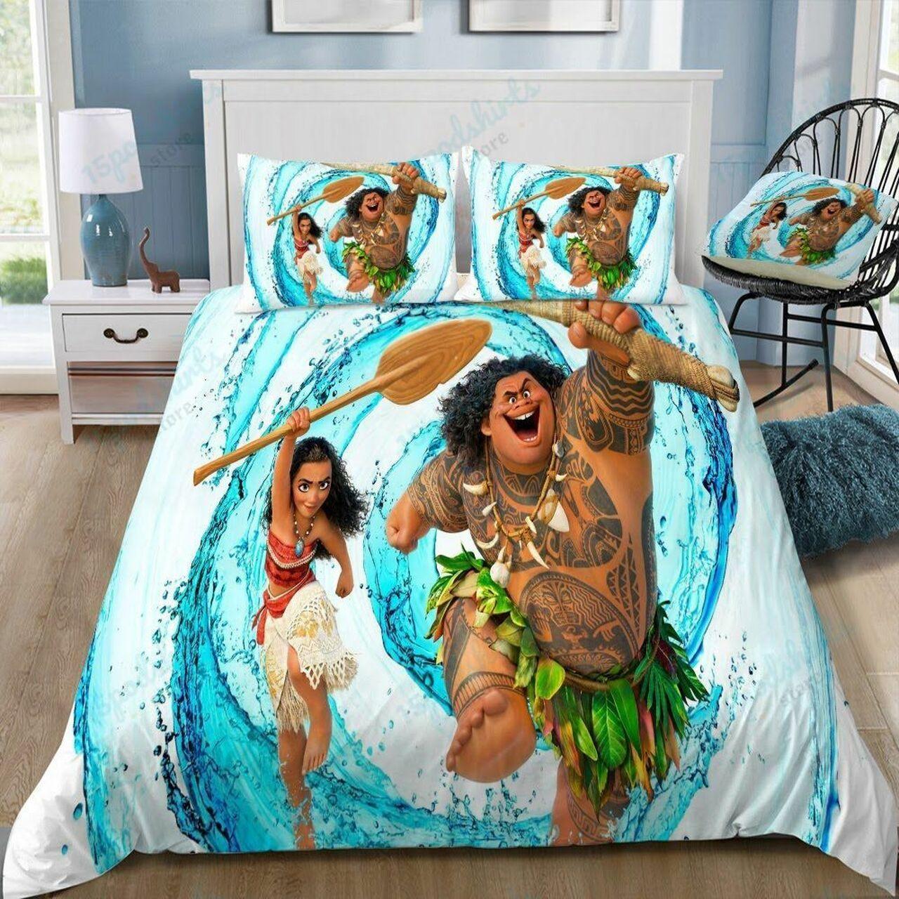 Disney Moana 7 Beautiful Decor For Disney Fan Bedding Set Duvet Cover Meaningful Gift For Love