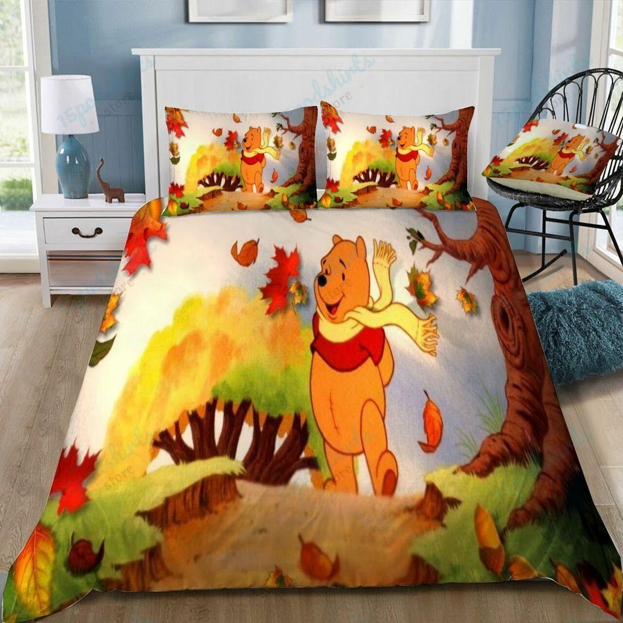 Disney Winnie The Pooh 21 Beautiful Decor For Disney Fan Bedding Set Duvet Cover Meaningful Gift For Love