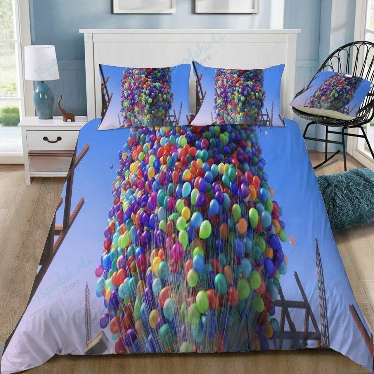 Disney Up 22 Beautiful Decor For Disney Fan Bedding Set Duvet Cover Meaningful Gift For Love