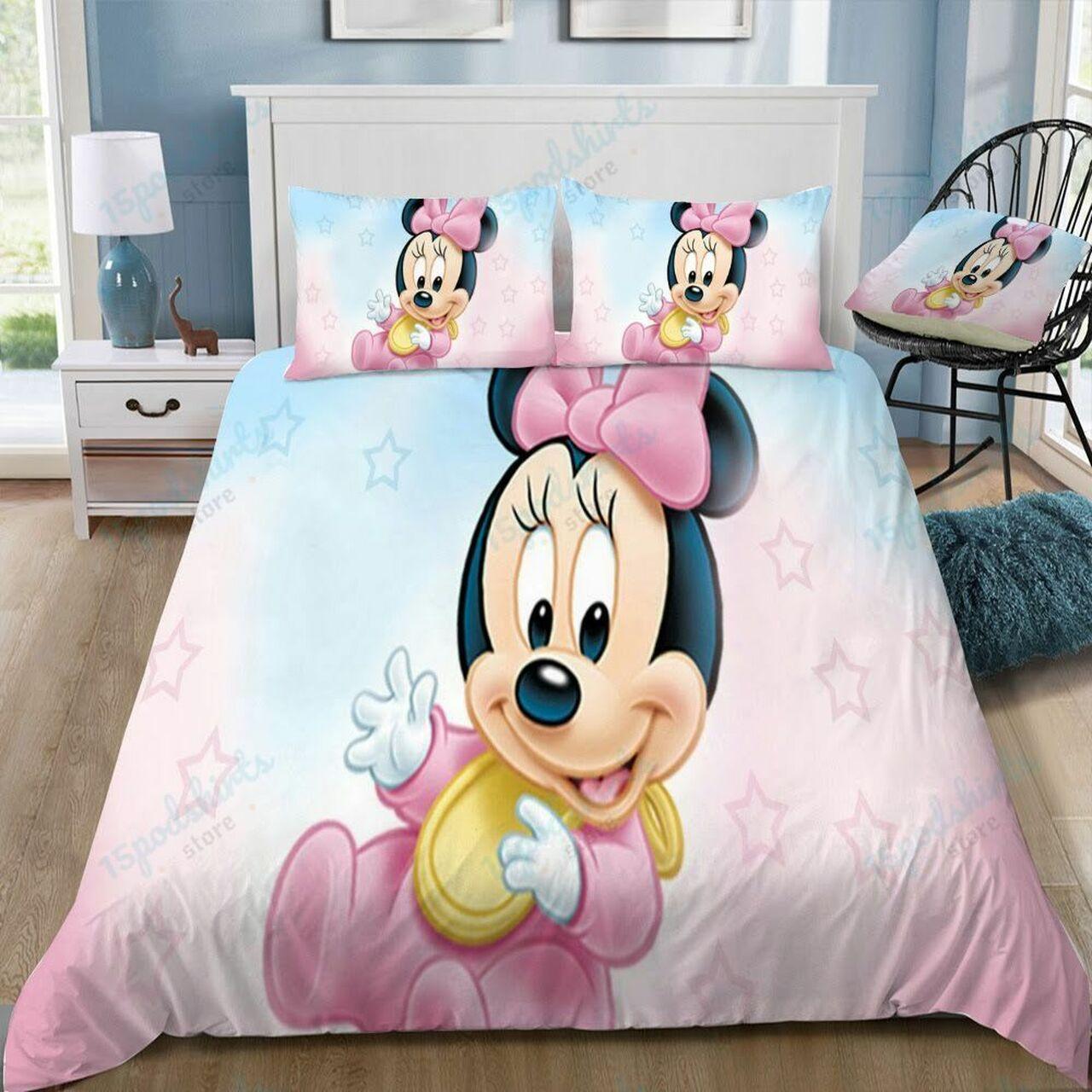 Disney Minnie 6 Beautiful Decor For Disney Fan Bedding Set Duvet Cover Meaningful Gift For Love