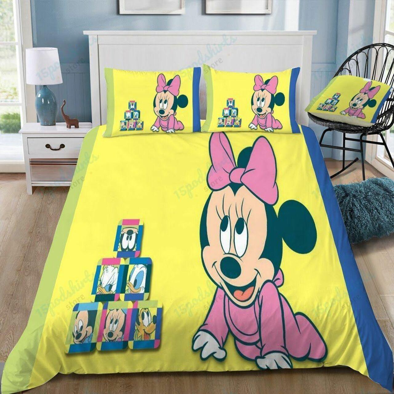 Disney Minnie 3 Beautiful Decor For Disney Fan Bedding Set Duvet Cover Meaningful Gift For Love