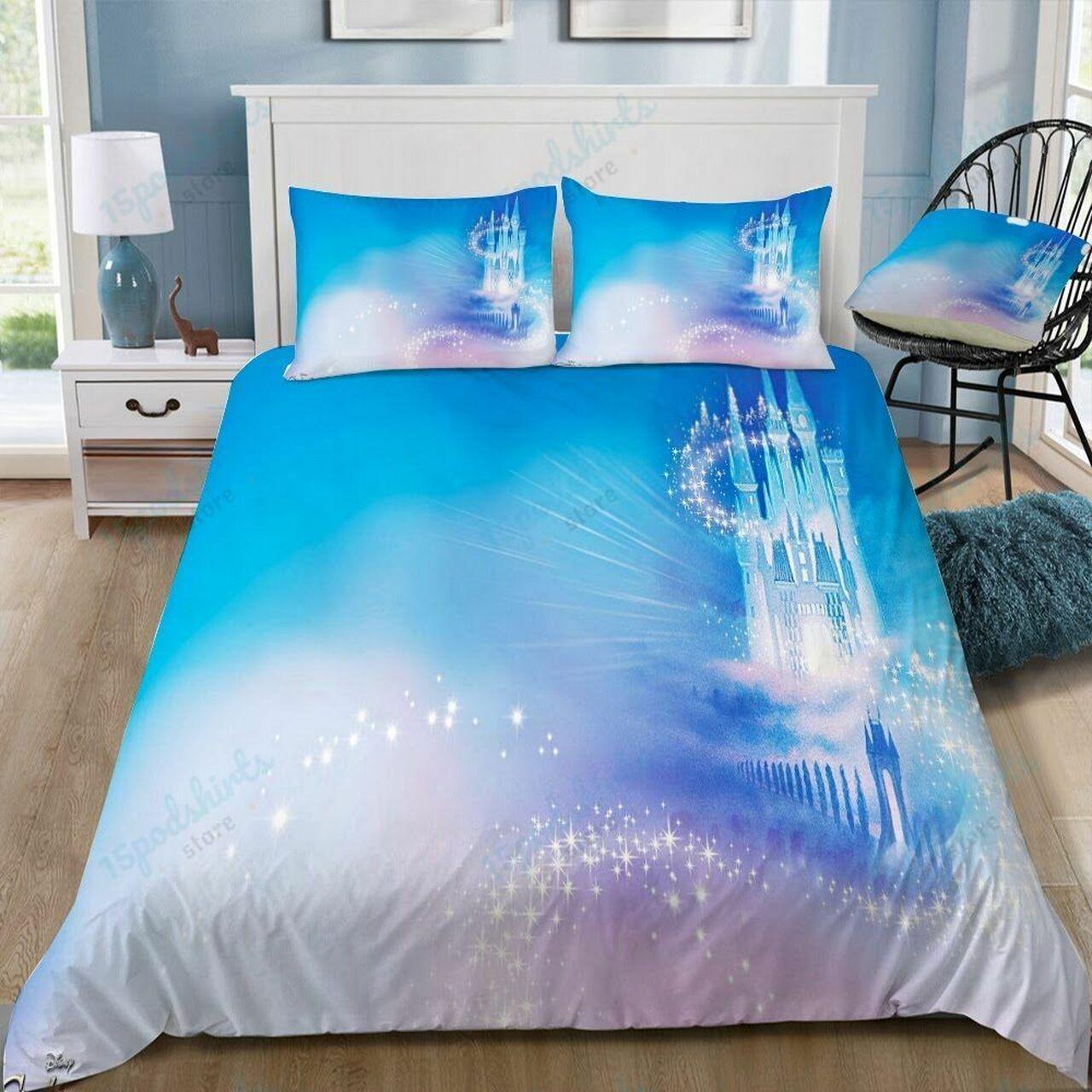 Disney Castle 254 Beautiful Decor For Disney Fan Bedding Set Duvet Cover Meaningful Gift For Love