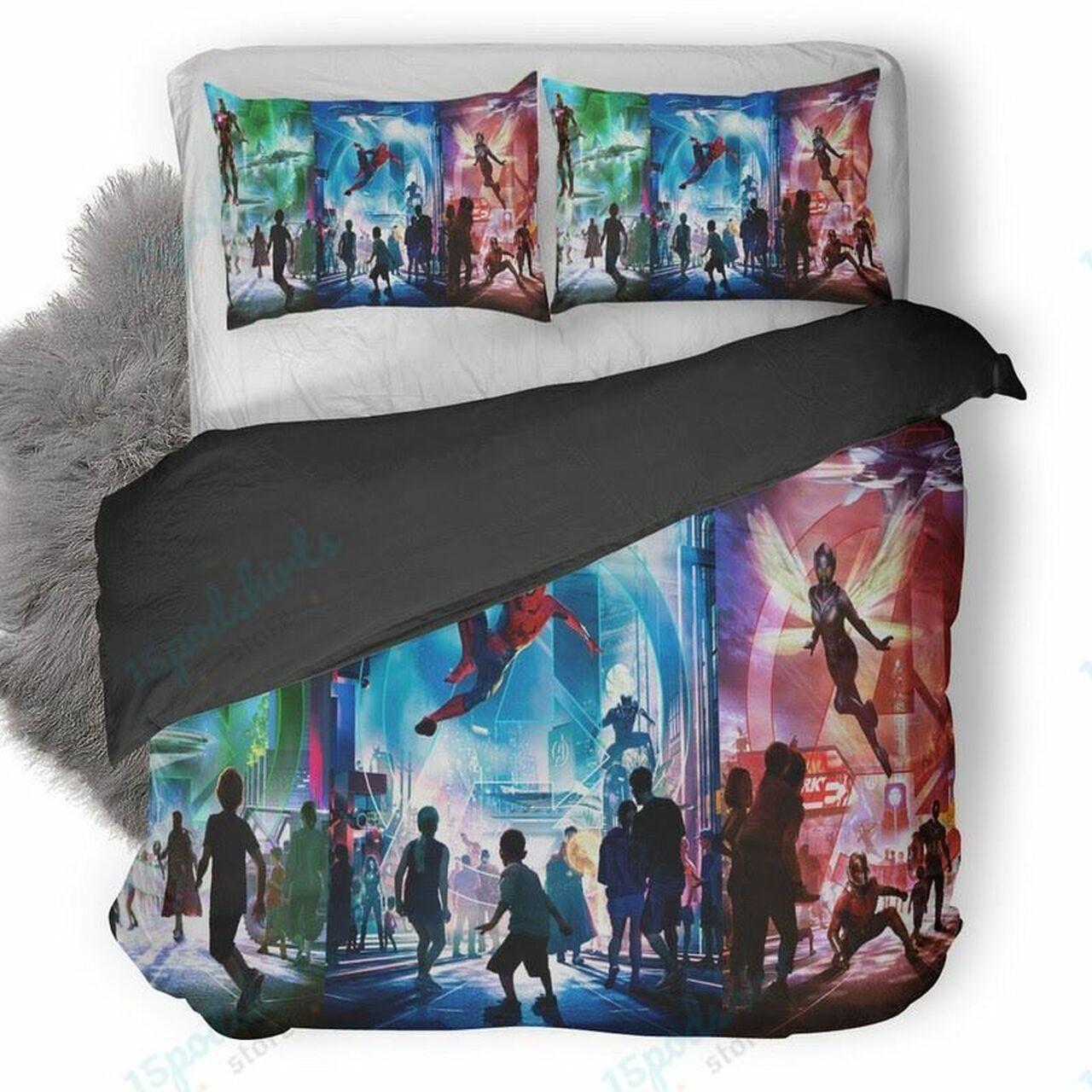 Disney Parks In Disneyland Paris Beautiful Decor For Disney Fan Bedding Set Duvet Cover Meaningful Gift For Love