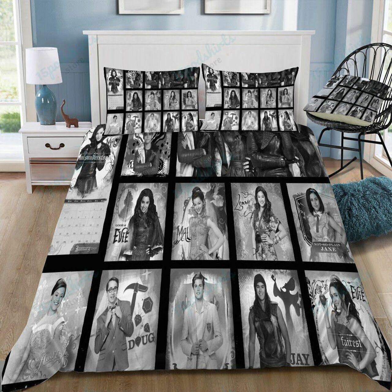 Disney Descendants 35 Beautiful Decor For Disney Fan Bedding Set Duvet Cover Meaningful Gift For Love