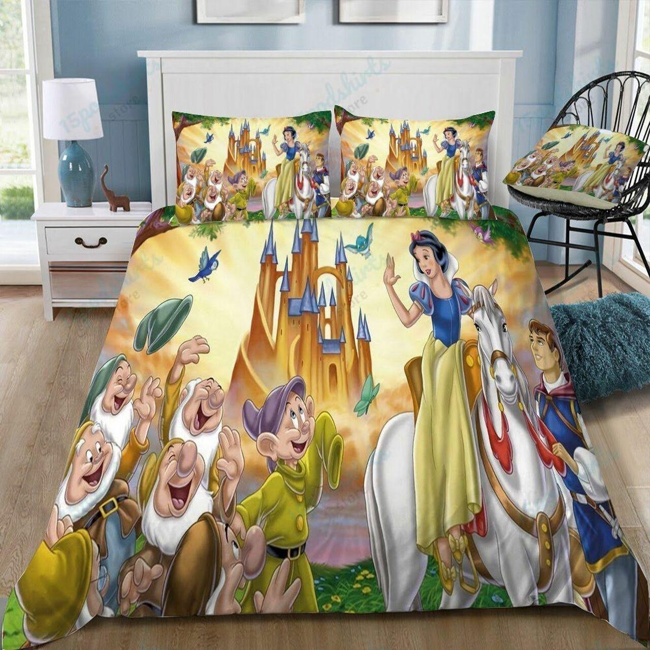 Disneynow White 16 Beautiful Decor For Disney Fan Bedding Set Duvet Cover Meaningful Gift For Love