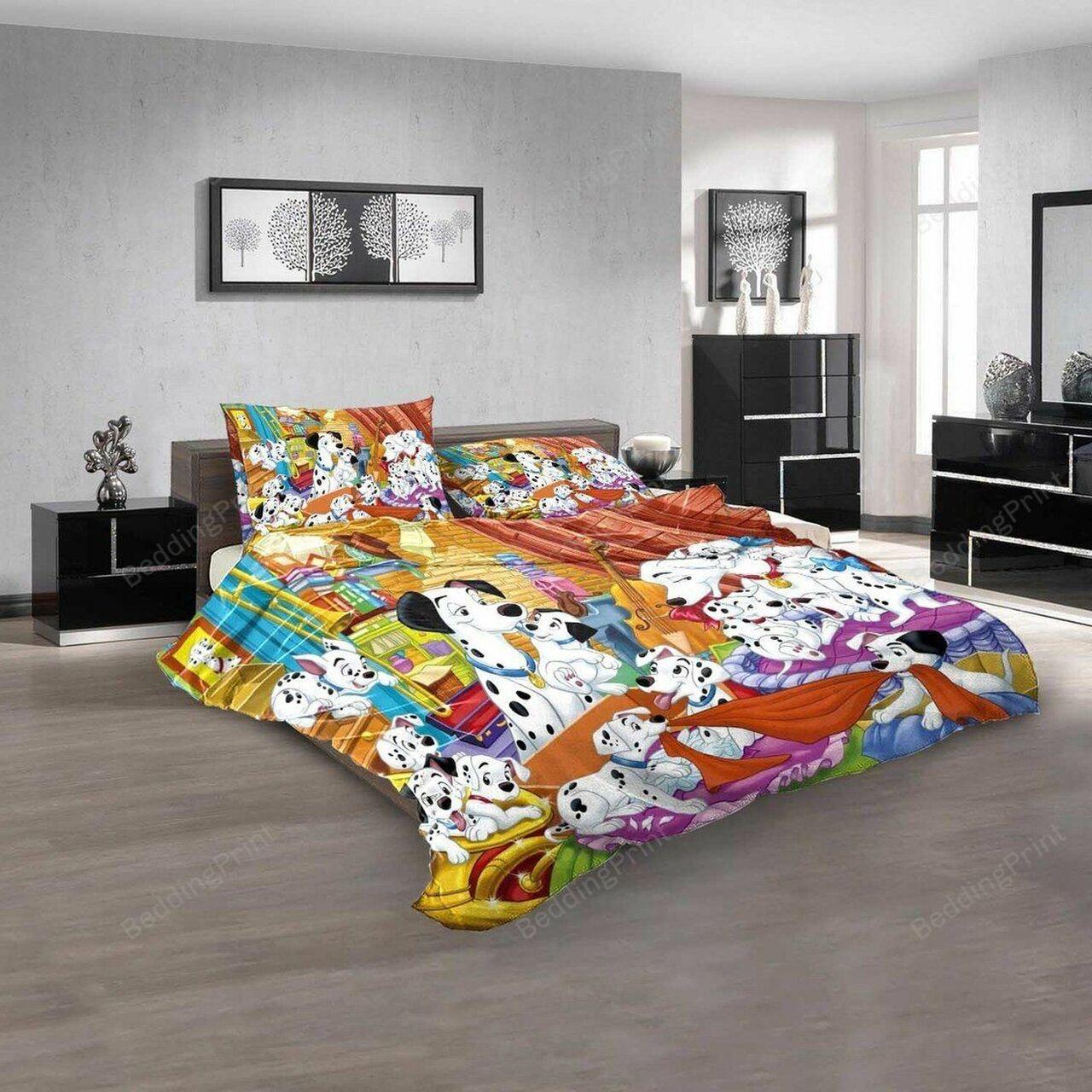 Cartoon Movies 101 Dalmatians Theeries V 3Ds Amazing Disney Room Decor Bedding Set Duvet Cover With Pillowcase Meaningful Gift For Kids Friend Family Member Holiday Gift