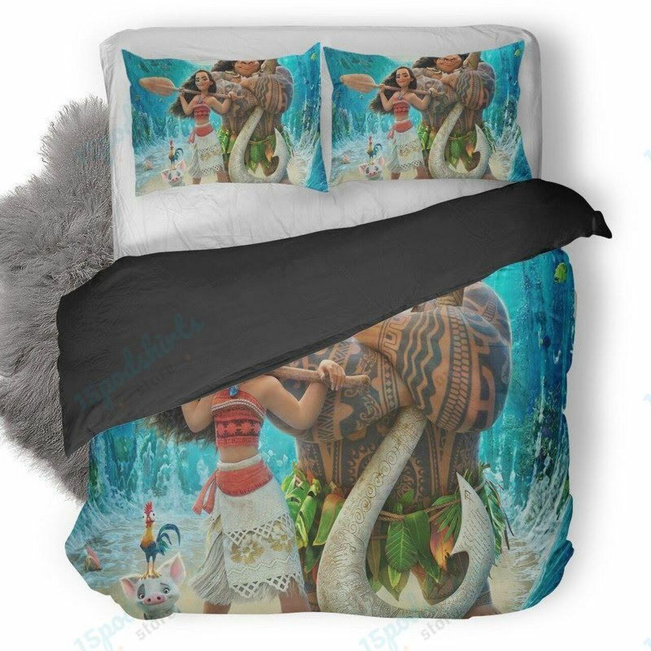 Disney Moana 64 Beautiful Decor For Disney Fan Bedding Set Duvet Cover Meaningful Gift For Love