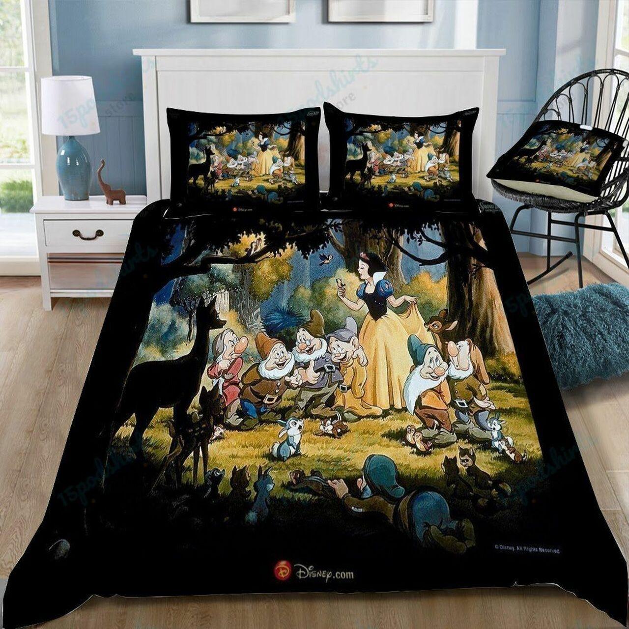 Disneynow White 55 Beautiful Decor For Disney Fan Bedding Set Duvet Cover Meaningful Gift For Love