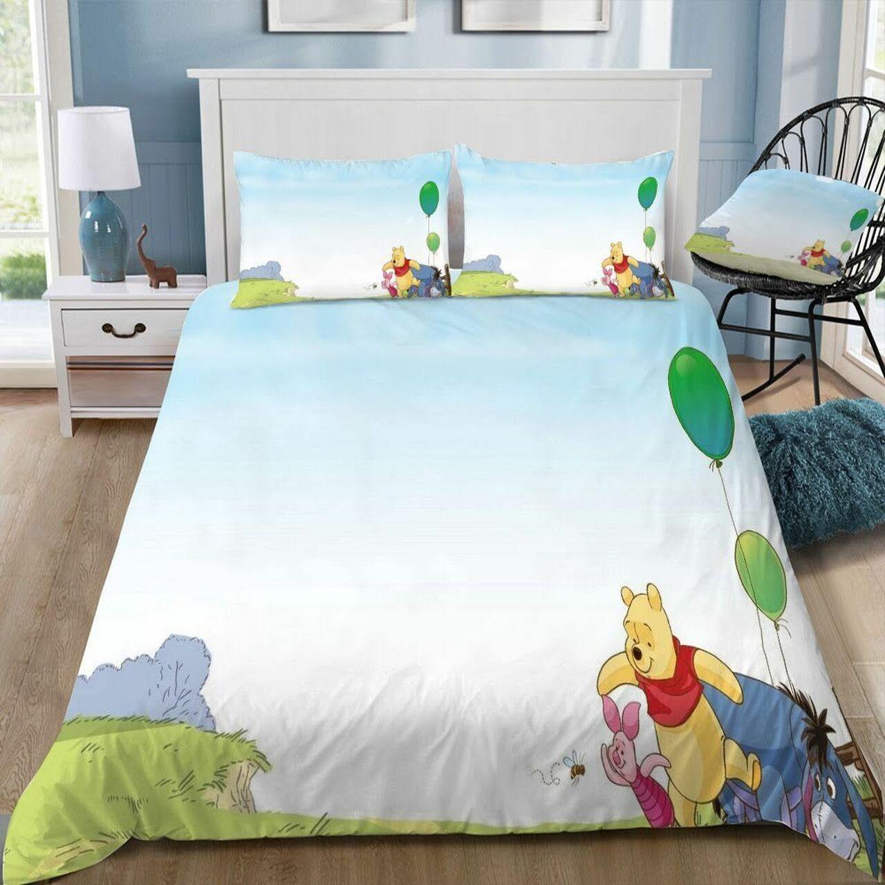 Disney Winnie The Pooh 43 Beautiful Decor For Disney Fan Bedding Set Duvet Cover Meaningful Gift For Love