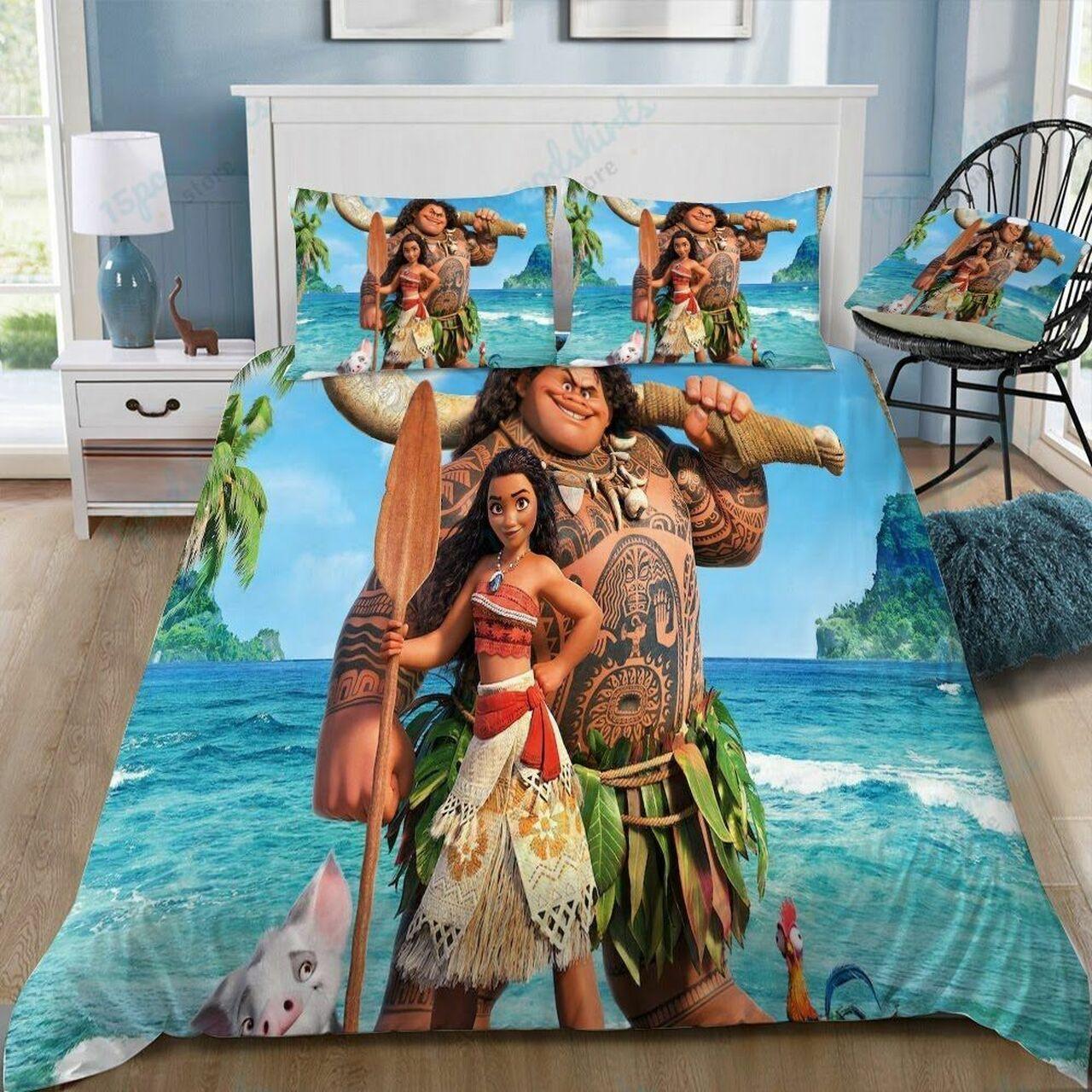 Disney Moana 27 Beautiful Decor For Disney Fan Bedding Set Duvet Cover Meaningful Gift For Love
