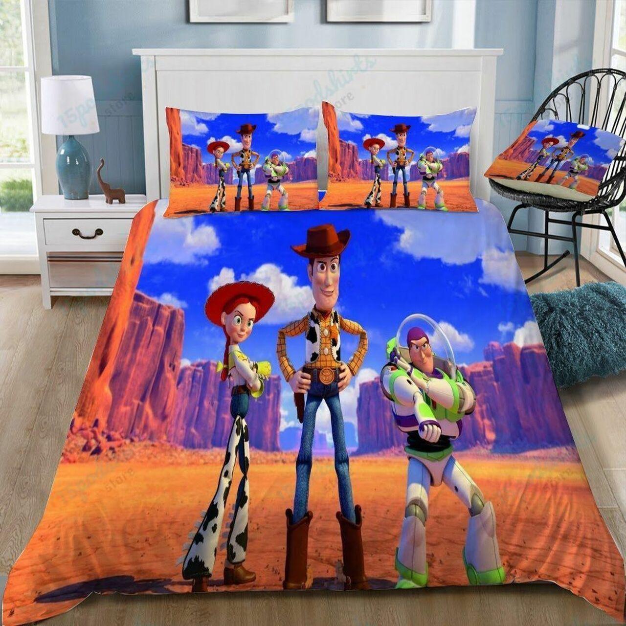 Disney Toy Story 2 Beautiful Decor For Disney Fan Bedding Set Duvet Cover Meaningful Gift For Love
