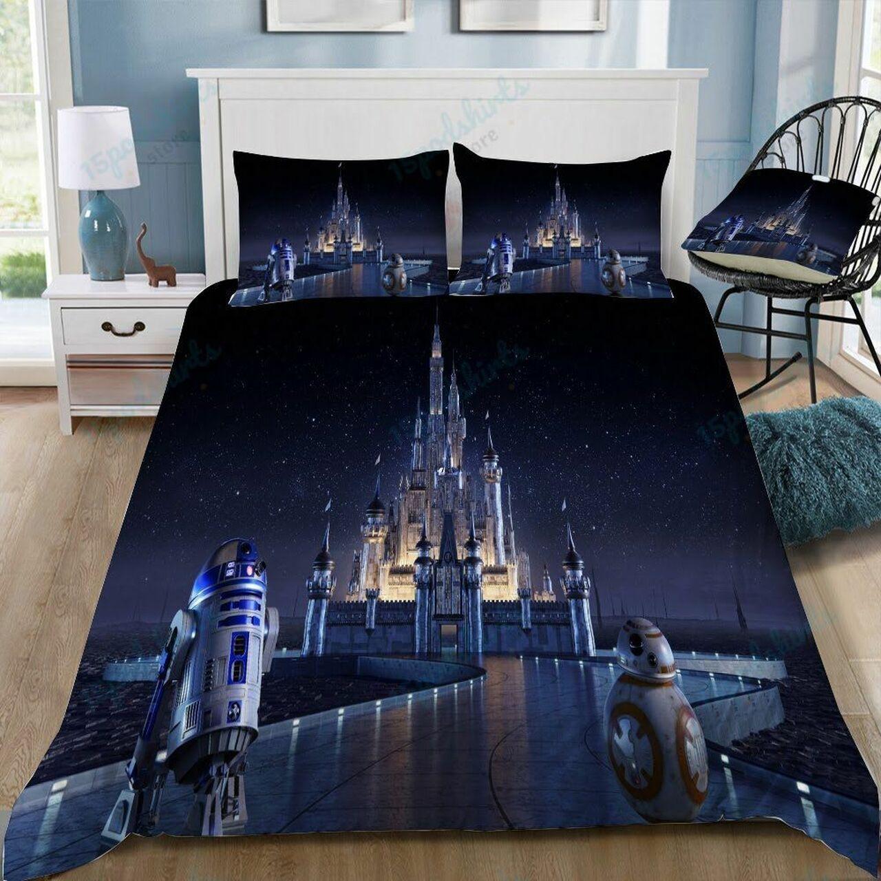 Disney Castle 111 Beautiful Decor For Disney Fan Bedding Set Duvet Cover Meaningful Gift For Love