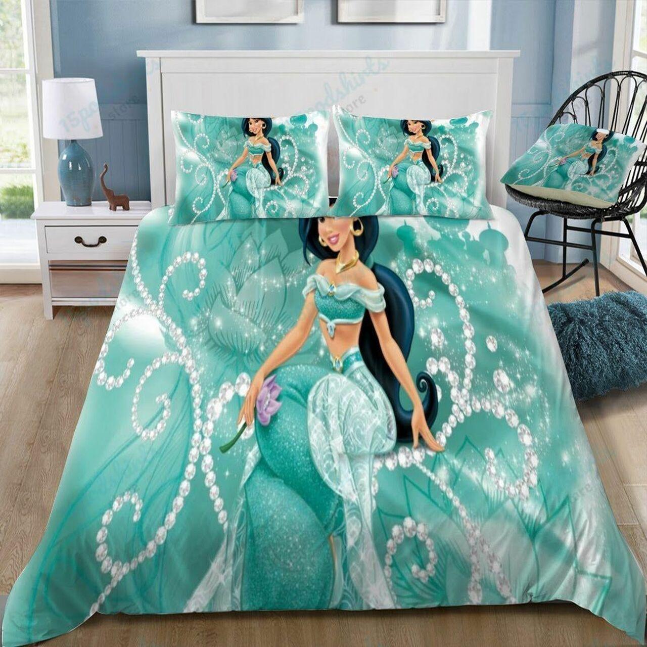 Disney Jasmine 17 Beautiful Decor For Disney Fan Bedding Set Duvet Cover Meaningful Gift For Love