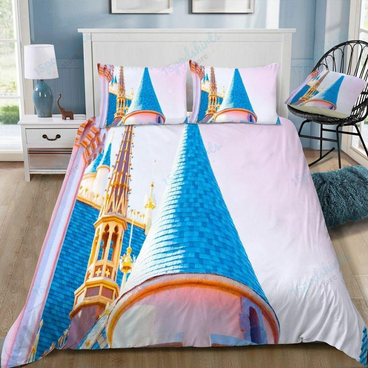 Disney Castle 233 Beautiful Decor For Disney Fan Bedding Set Duvet Cover Meaningful Gift For Love