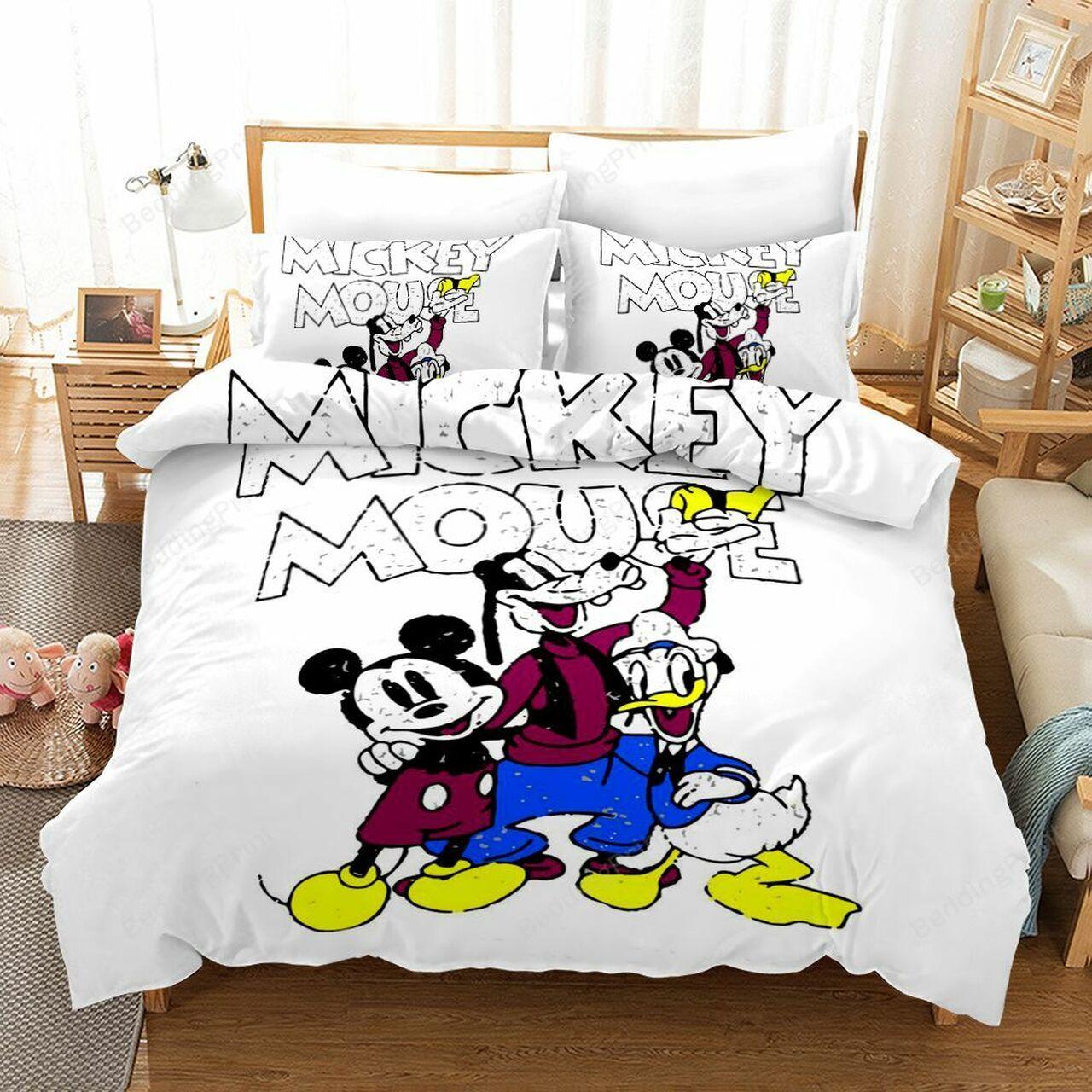 Mickey Mouse Amazing Disney Room Decor Bedding Set Duvet Cover With Pillowcase Meaningful Gift For Holiday Season