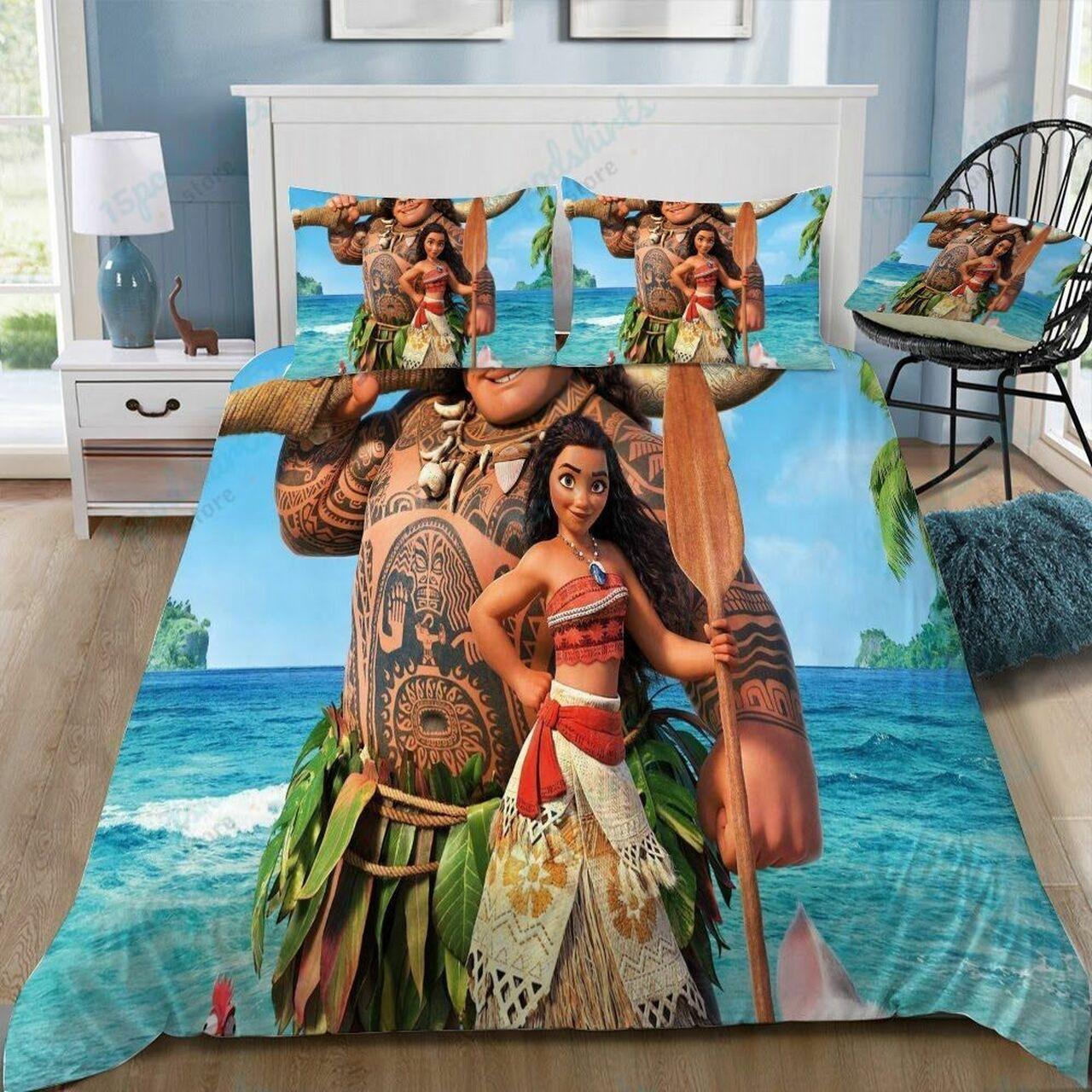 Disney Moana 11 Beautiful Decor For Disney Fan Bedding Set Duvet Cover Meaningful Gift For Love
