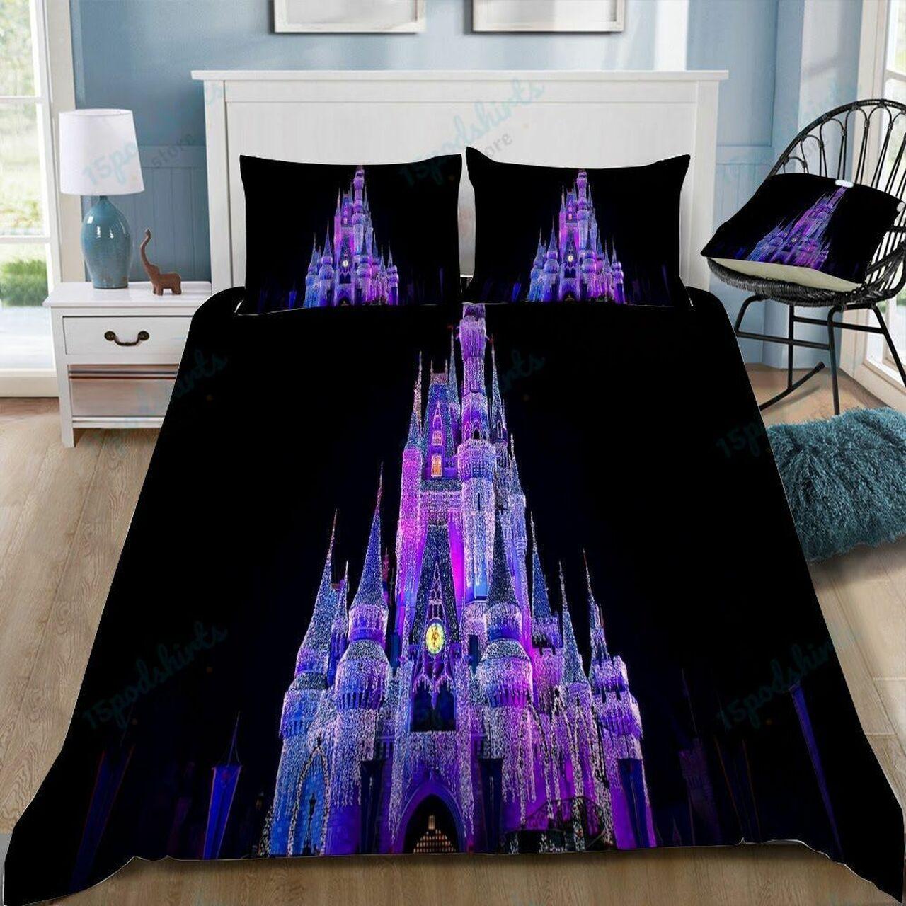 Disney Castle 193 Beautiful Decor For Disney Fan Bedding Set Duvet Cover Meaningful Gift For Love