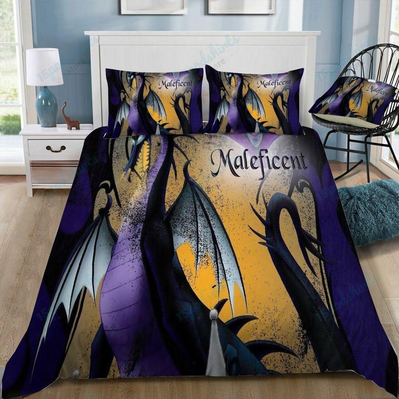 Disney Villains Maleficent 14 Beautiful Decor For Disney Fan Bedding Set Duvet Cover Meaningful Gift For Love
