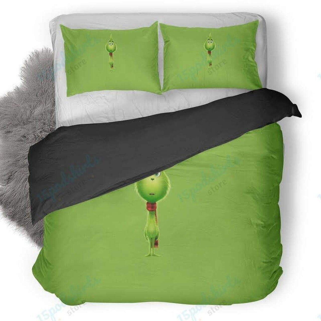 The Grinch 5 Beautiful Decor For Disney Fan Bedding Set Duvet Cover Meaningful Gift For Love