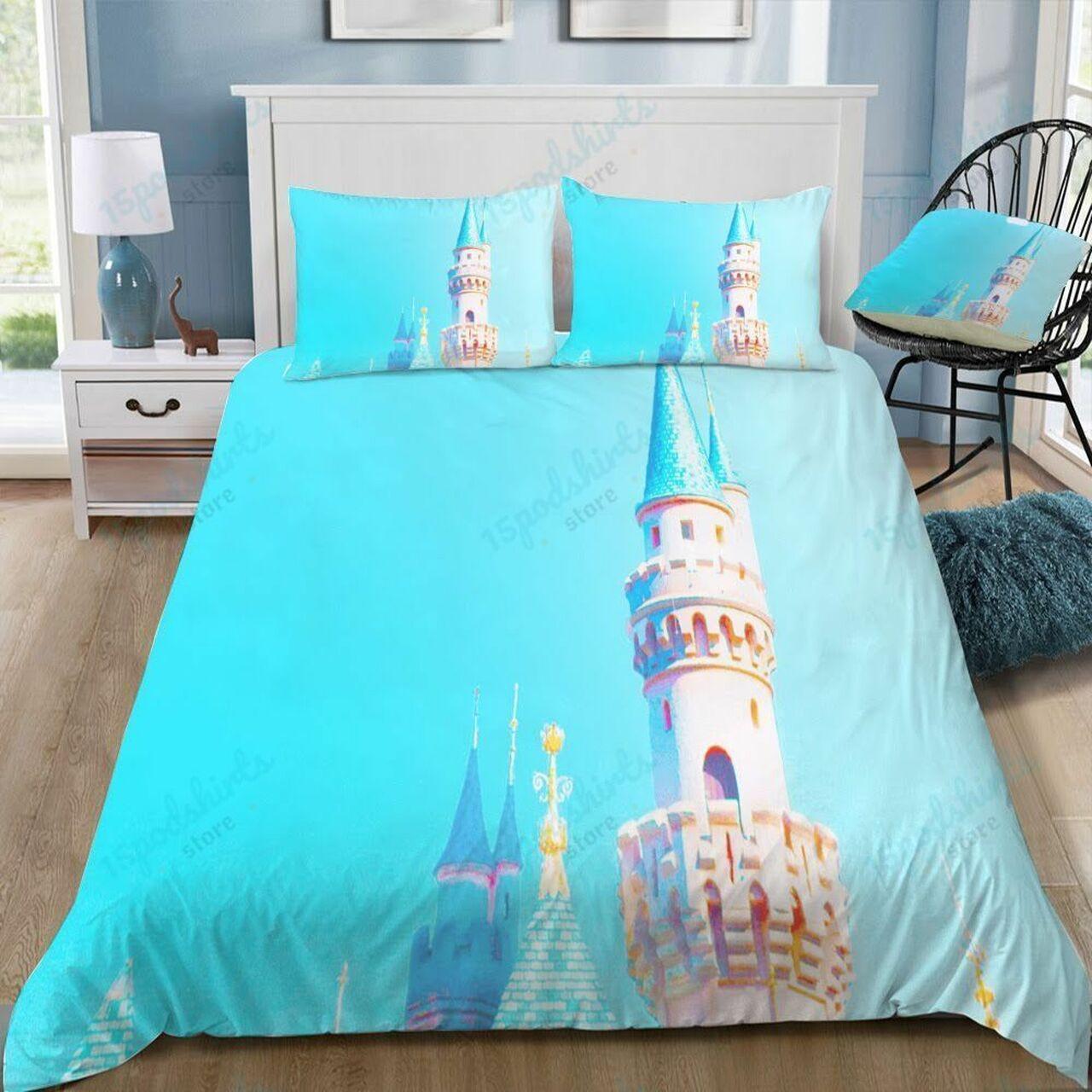 Disney Castle 228 Beautiful Decor For Disney Fan Bedding Set Duvet Cover Meaningful Gift For Love