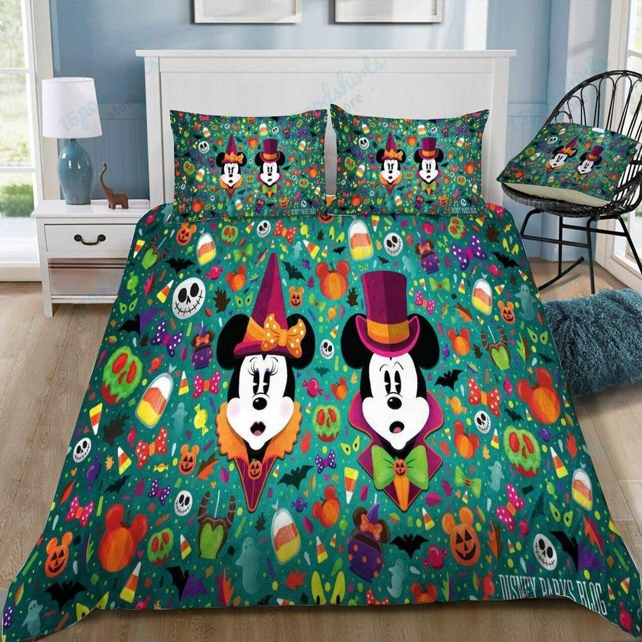 Disney Mickey And Minnie 25 Beautiful Decor For Disney Fan Bedding Set Duvet Cover Meaningful Gift For Love