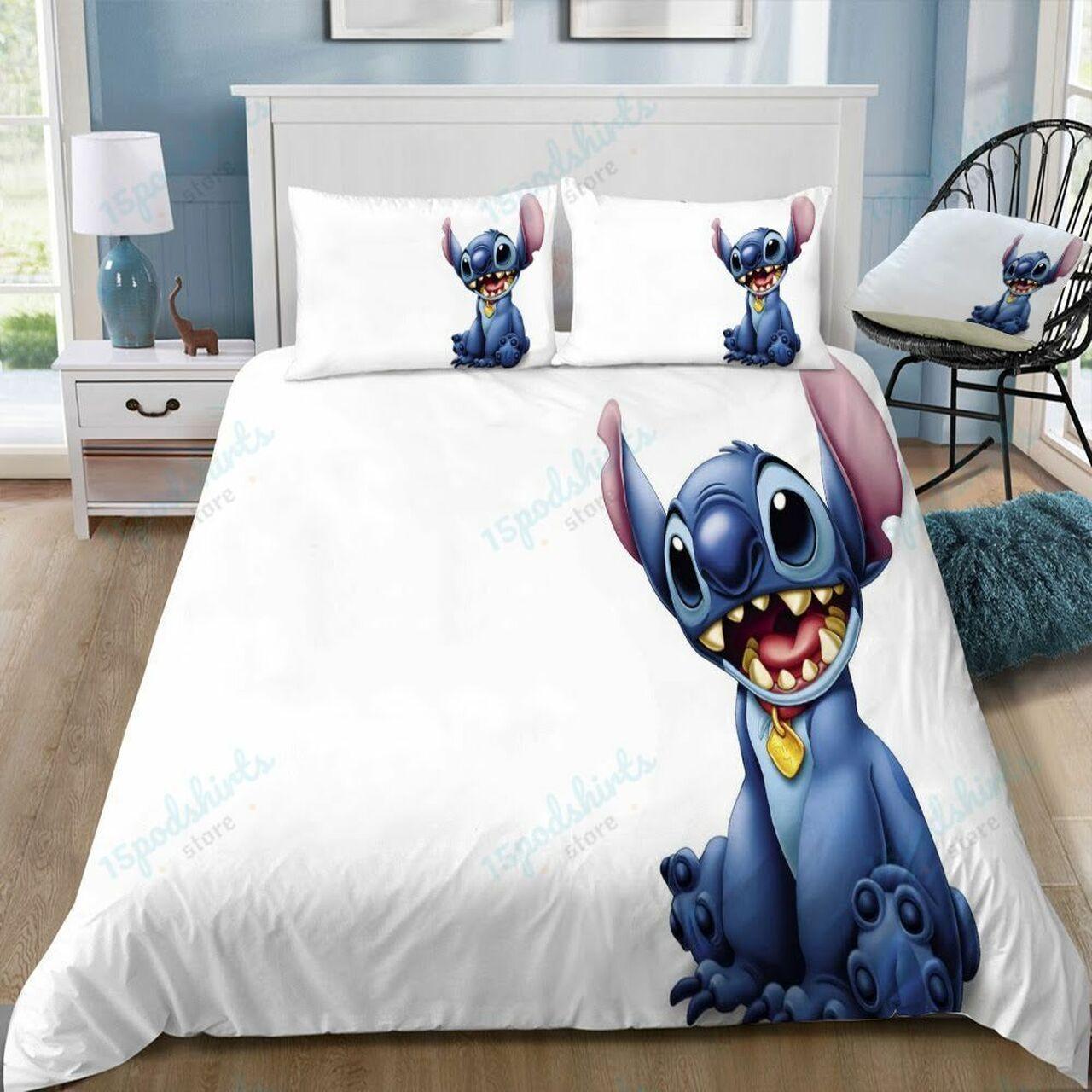 Disneytitch 3 Beautiful Decor For Disney Fan Bedding Set Duvet Cover Meaningful Gift For Love