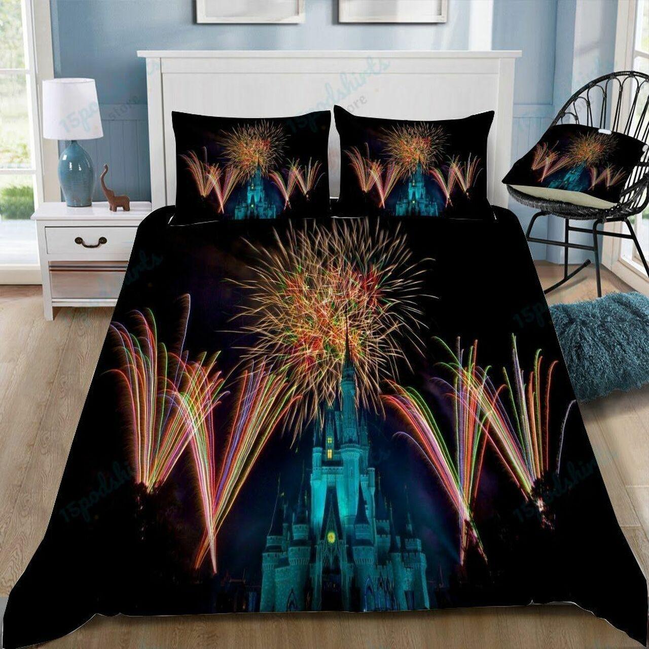 Disney Castle 74 Beautiful Decor For Disney Fan Bedding Set Duvet Cover Meaningful Gift For Love