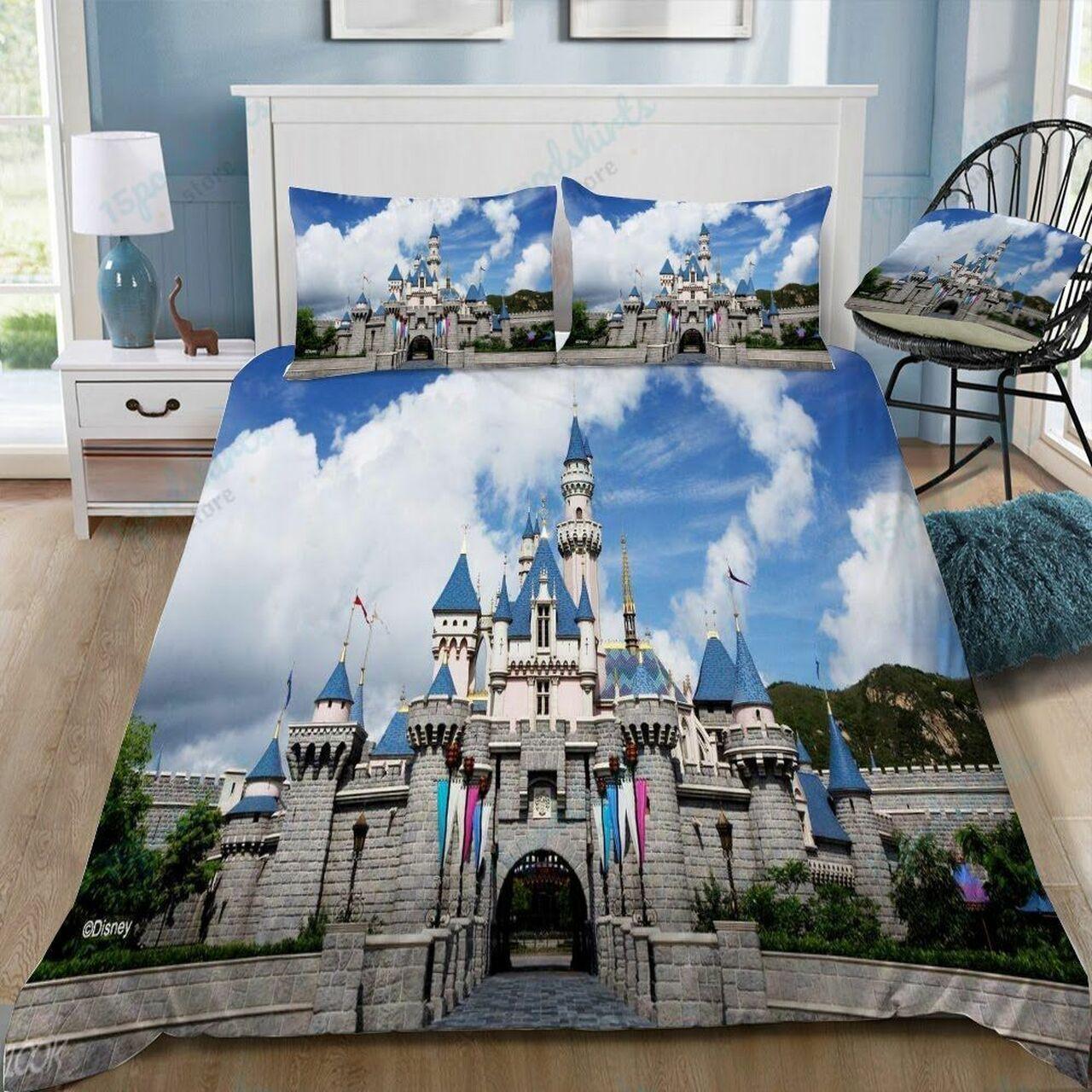Disney Castle 316 Beautiful Decor For Disney Fan Bedding Set Duvet Cover Meaningful Gift For Love