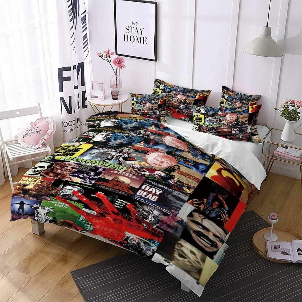 Cartoon Horror Images Amazing Cartoon Room Decor Bedding Set Duvet Cover With Pillowcase Meaningful Gift For Holiday Season