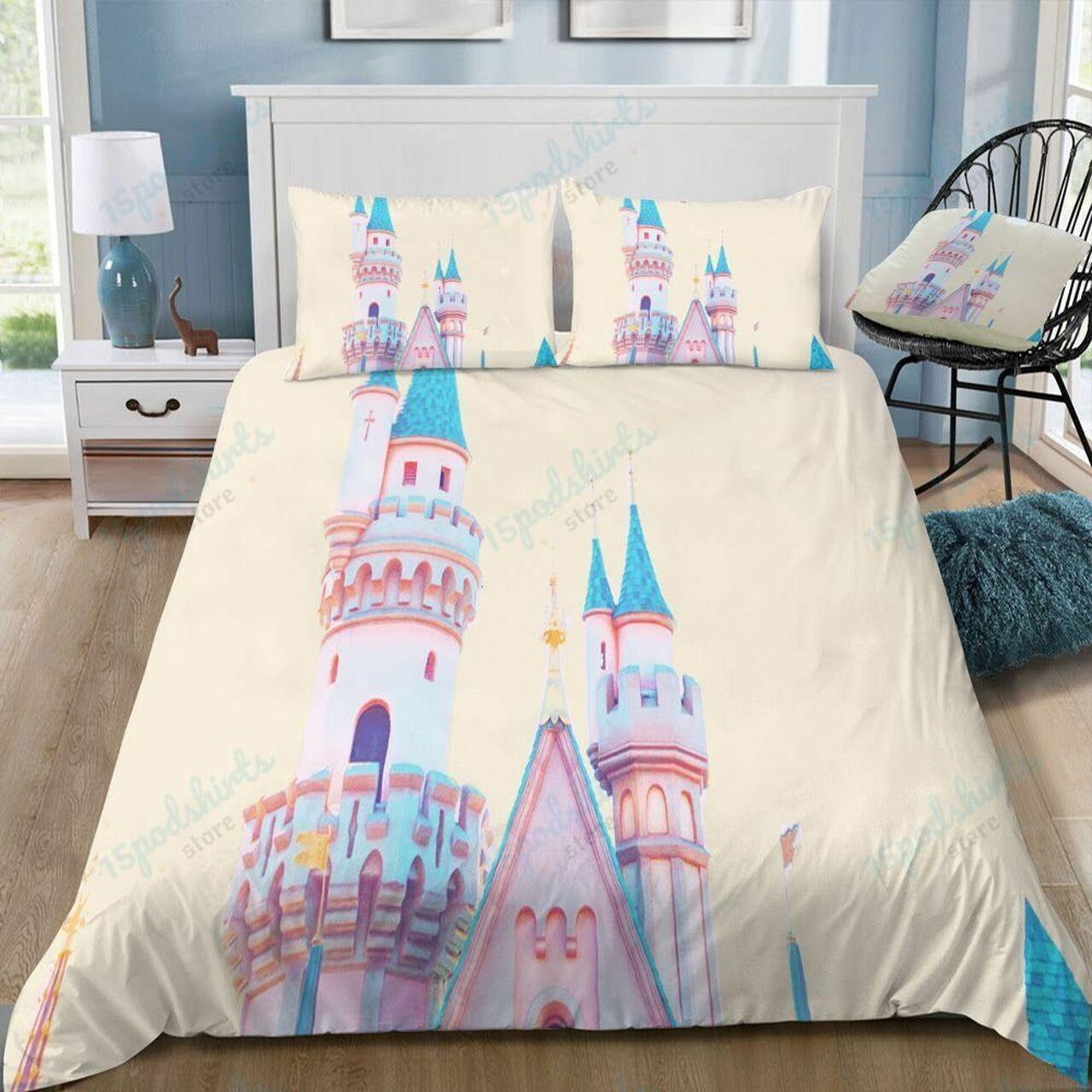 Disney Castle 232 Beautiful Decor For Disney Fan Bedding Set Duvet Cover Meaningful Gift For Love
