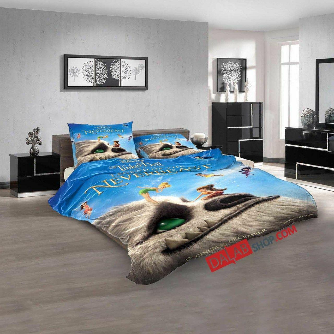 Netflix Movie Tinker Bell And The Legend Of The Neverbeast D 3D Bedroometss Amazing Cartoon Room Decor Bedding Set Duvet Cover Meaningful Gift For Holiday Season