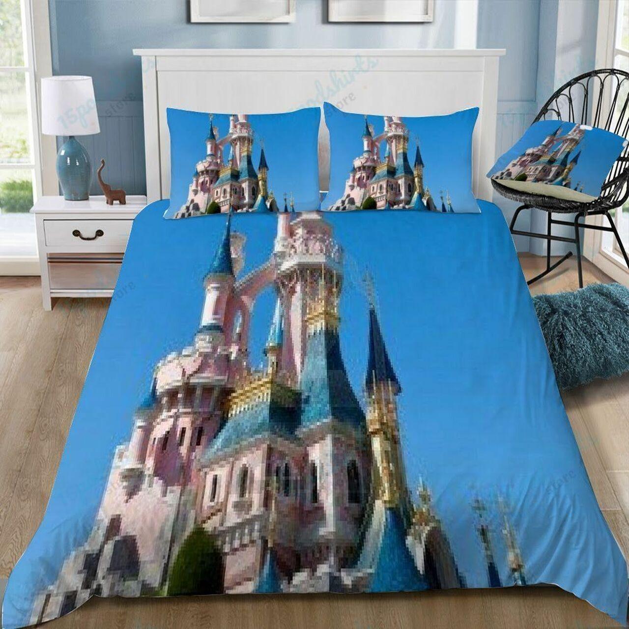 Disney Castle 367 Beautiful Decor For Disney Fan Bedding Set Duvet Cover Meaningful Gift For Love