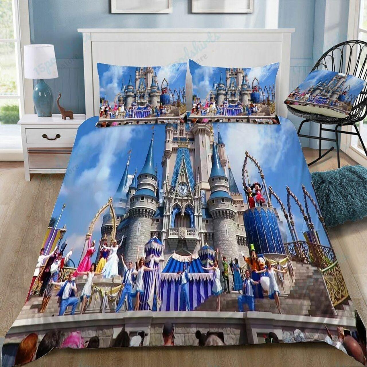 Disney Castle 291 Beautiful Decor For Disney Fan Bedding Set Duvet Cover Meaningful Gift For Love