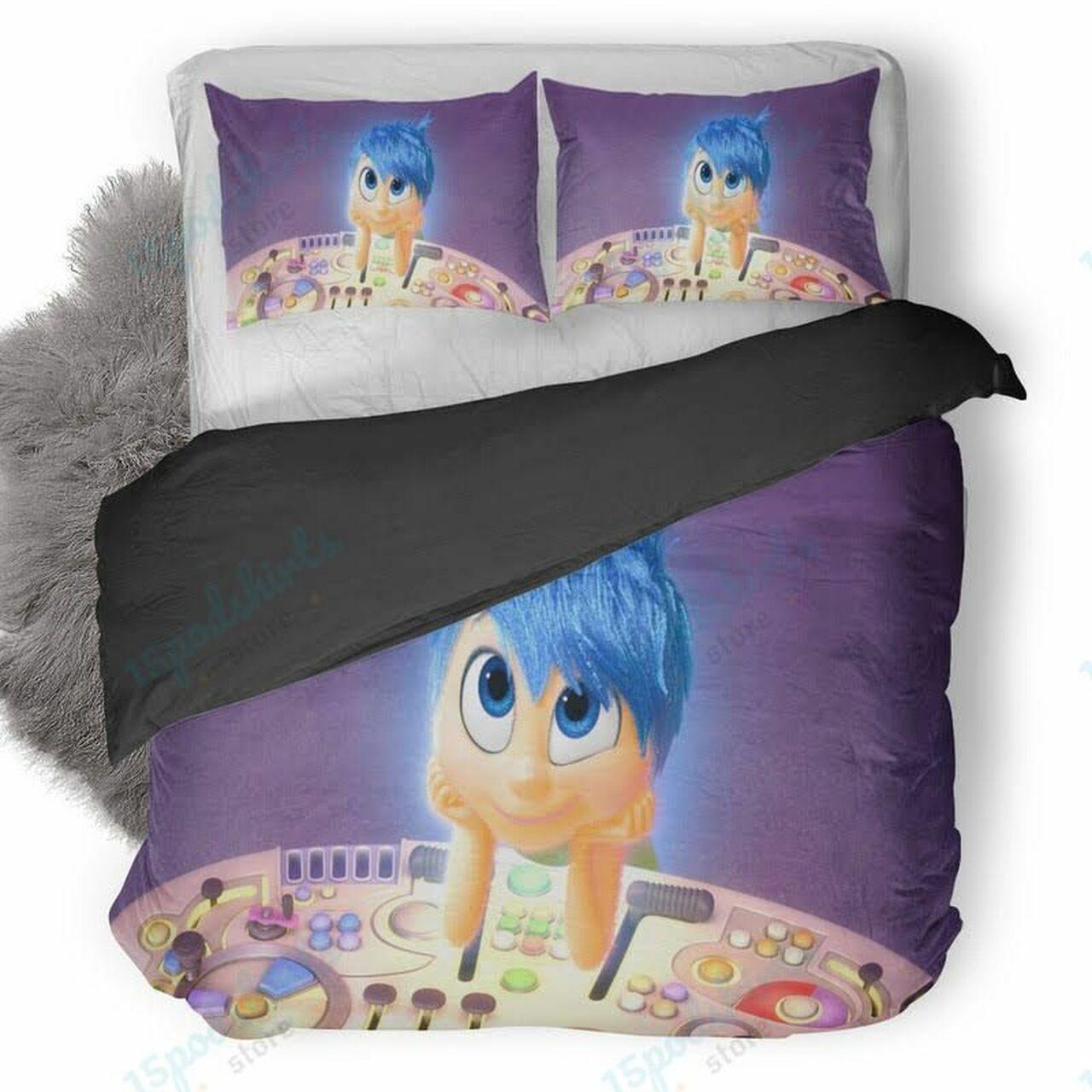 Disney Inside Out Joy Banner Beautiful Decor For Disney Fan Bedding Set Duvet Cover Meaningful Gift For Love