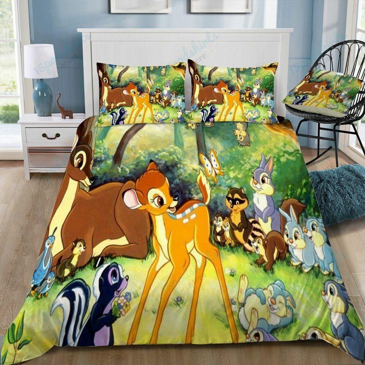 Disney Bambi 31 Beautiful Decor For Disney Fan Bedding Set Duvet Cover Meaningful Gift For Love