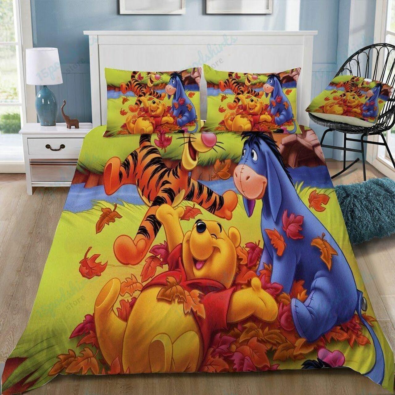 Disney Winnie The Pooh 51 Beautiful Decor For Disney Fan Bedding Set Duvet Cover Meaningful Gift For Love