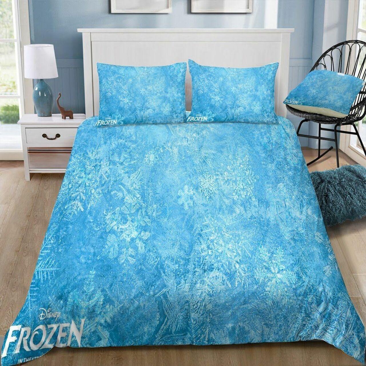 Disney Frozennow Flakes 35 Beautiful Decor For Disney Fan Bedding Set Duvet Cover Meaningful Gift For Love