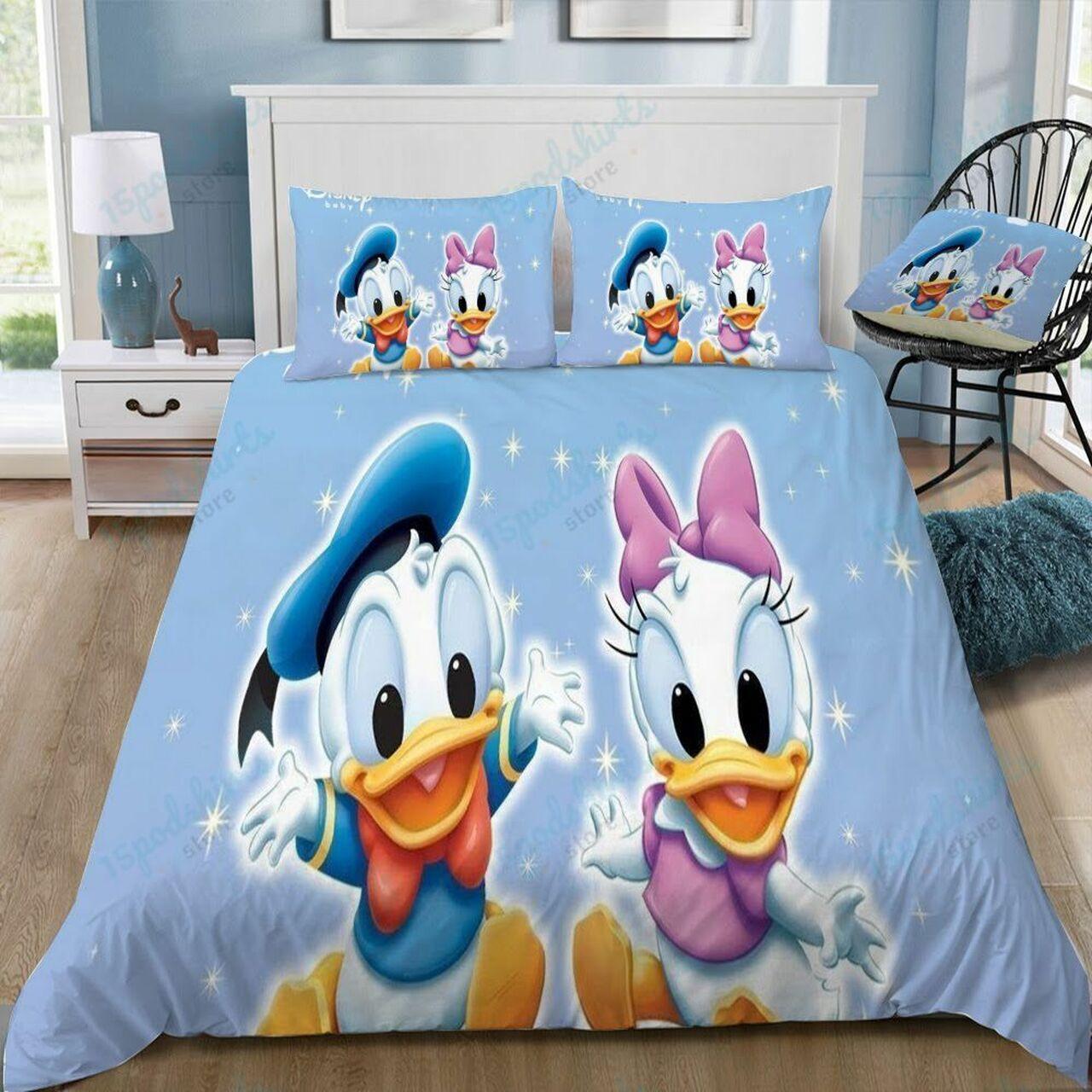 Disney Donald Duck 6 Beautiful Decor For Disney Fan Bedding Set Duvet Cover Meaningful Gift For Love