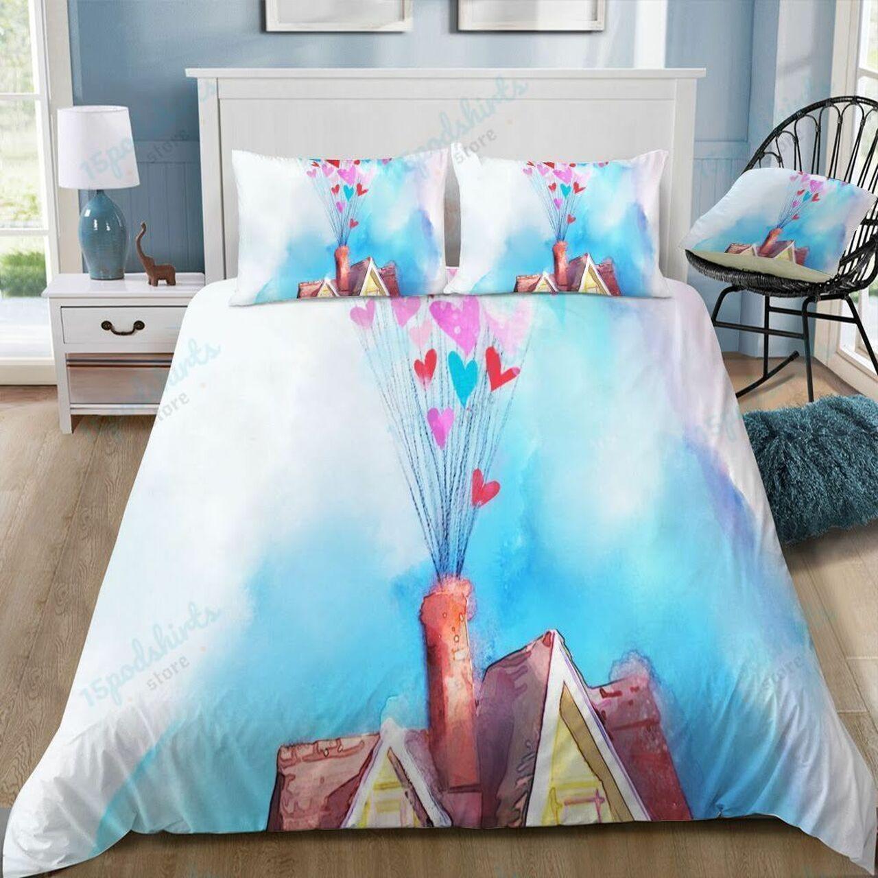 Disney Up 18 Beautiful Decor For Disney Fan Bedding Set Duvet Cover Meaningful Gift For Love