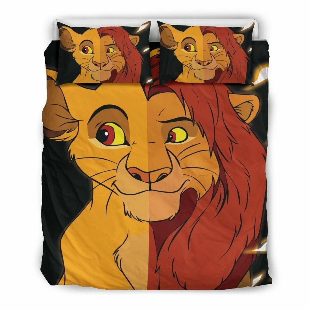Lion King Disney 1 Beautiful Decor For Disney Fan Bedding Set Duvet Cover Meaningful Gift For Love
